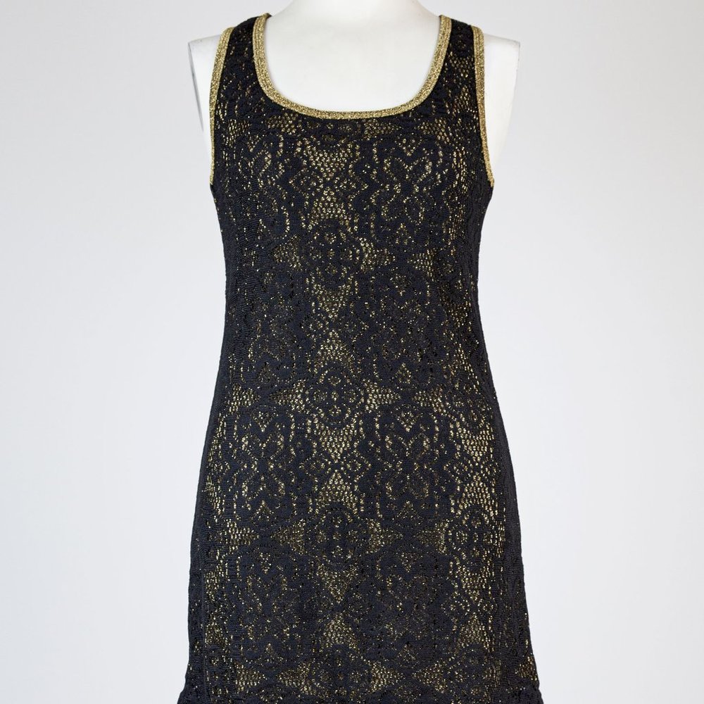 Metallic Sleeveless Tunic Dress